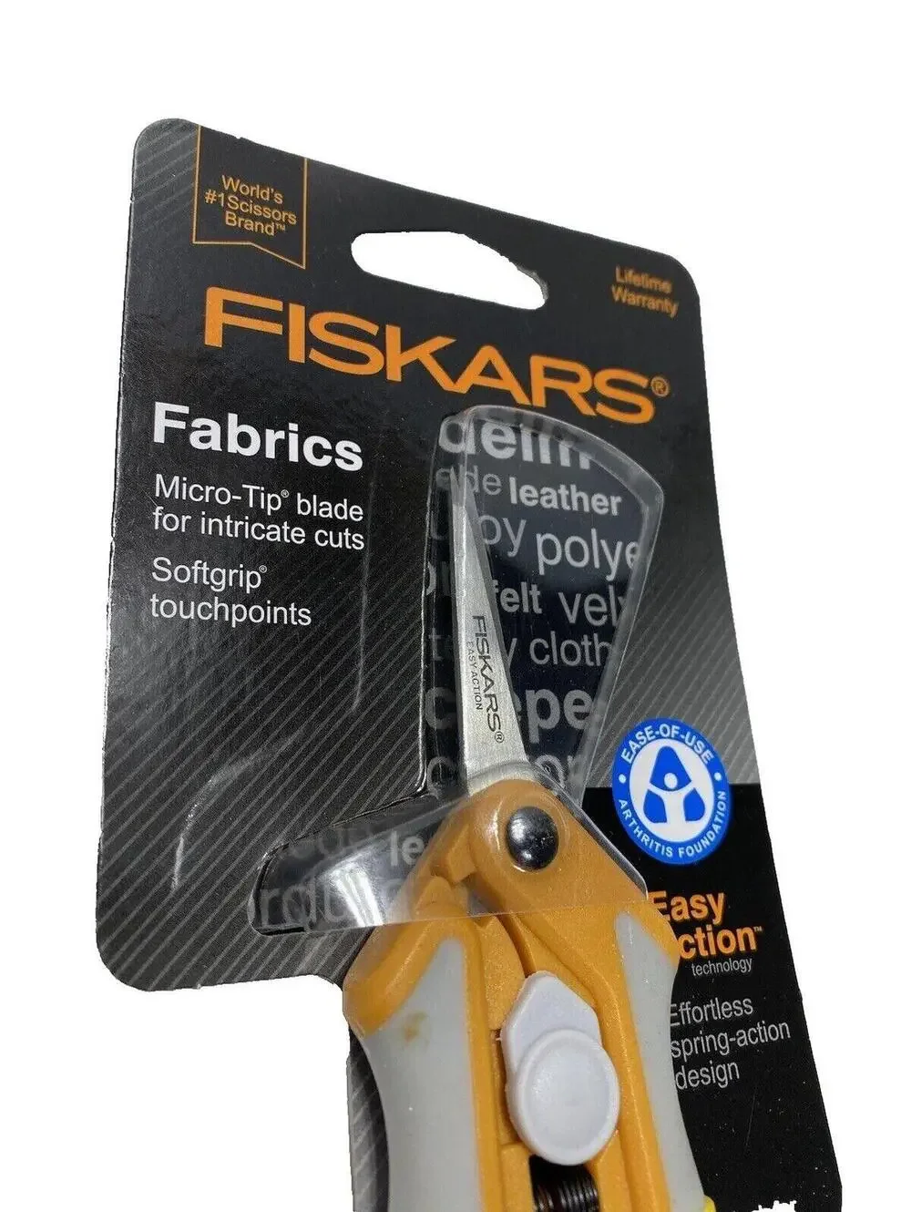 Fiskars Fabric Scissors Microtip Blade Sharp Sewing Craft New